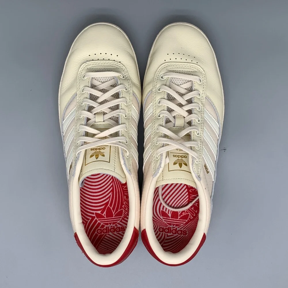 Adidas‎ Puig Indoor White Red Soccer Shoes GW3150 Men’s Sz 10.5